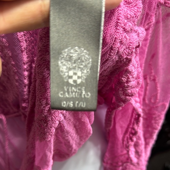 Elegant Pink Lace Women's Top - Picture 2 of 4